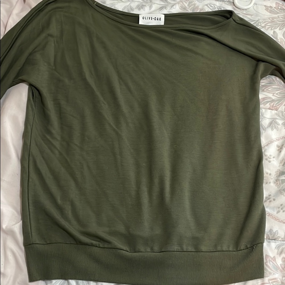 Olive Green Top